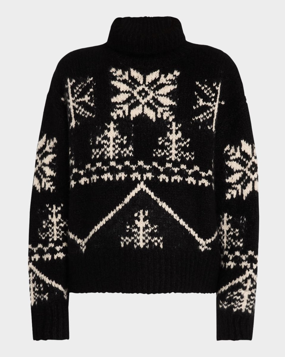 Meredith Turtleneck Nordic Cashmere-Silk Sweater